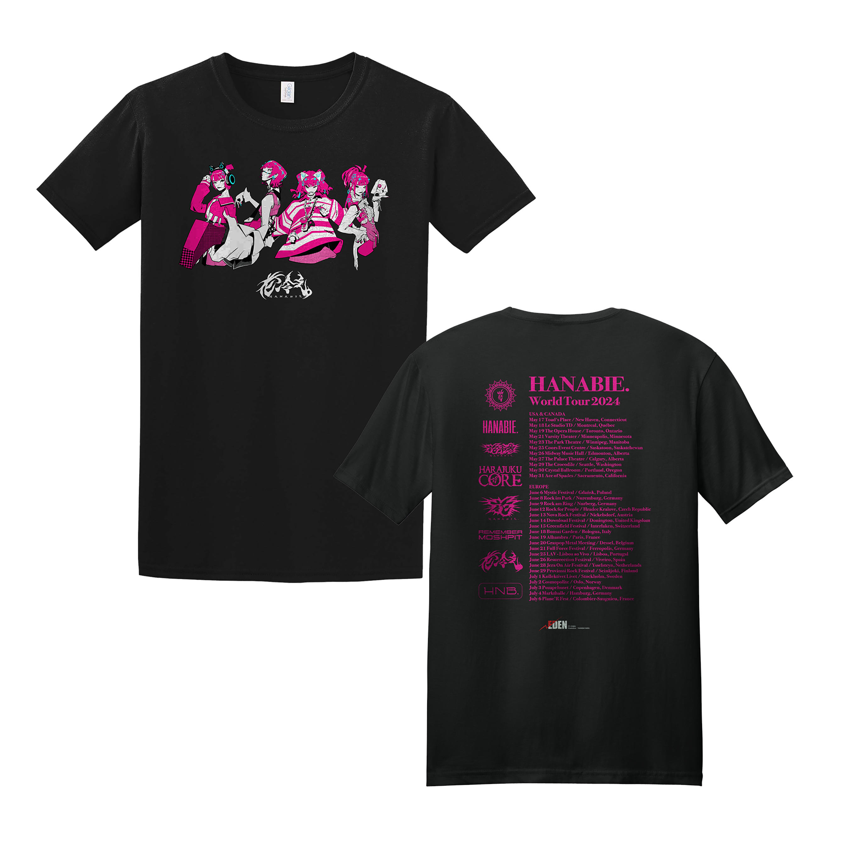 花冷え。 World Tour 2024 Tシャツ RADWIMPS WORLD TOUR 2024 “The way 花冷え。 World Tour 2024 Tシャツ RADWIMPS WORLD TOUR 2024 “The way