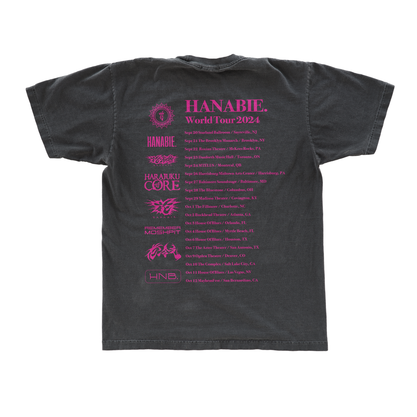 2024 World Tour Band Tee - US Dates