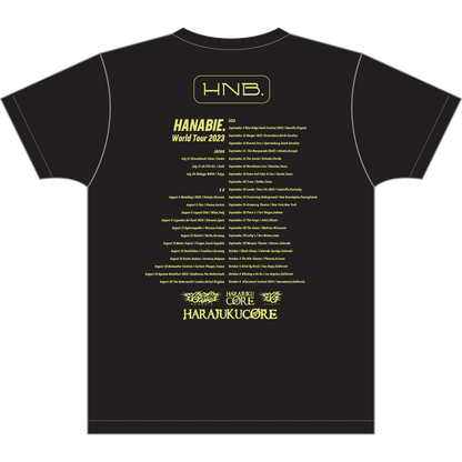 Hanabie Anime World Tour Tee back