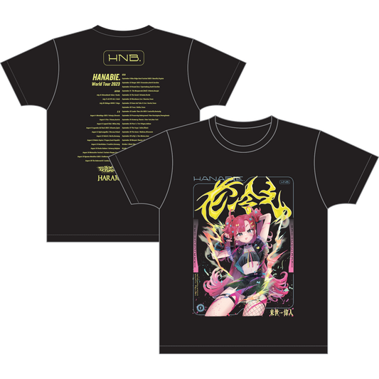 Handabie Anime World Tour Tee front and back