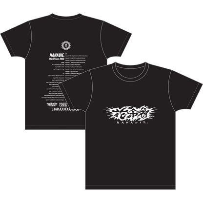 Hanabie World Tour '23 Tee front and back