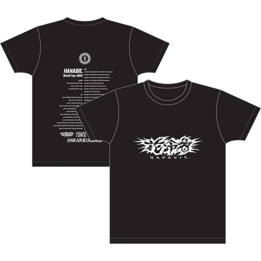 Hanabie World Tour '23 Tee front and back