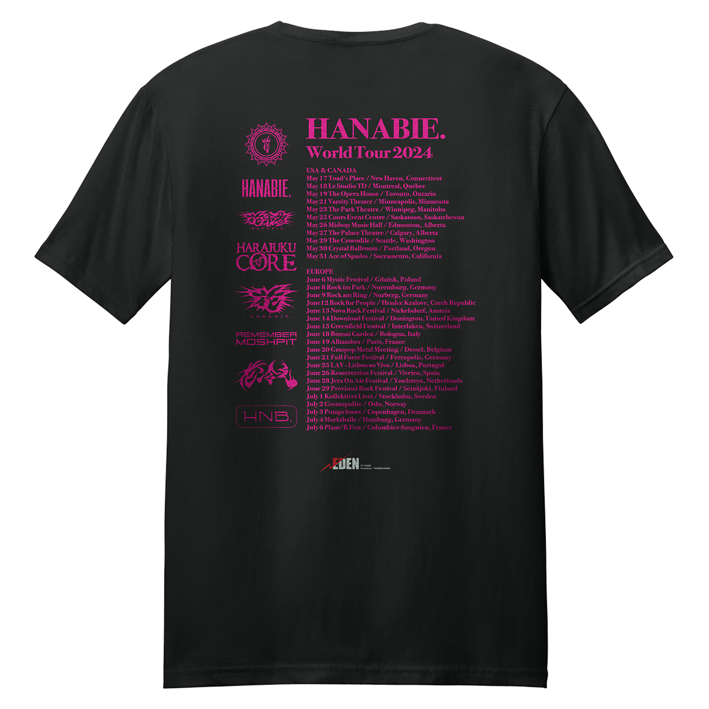 2024 World Tour Band Tee