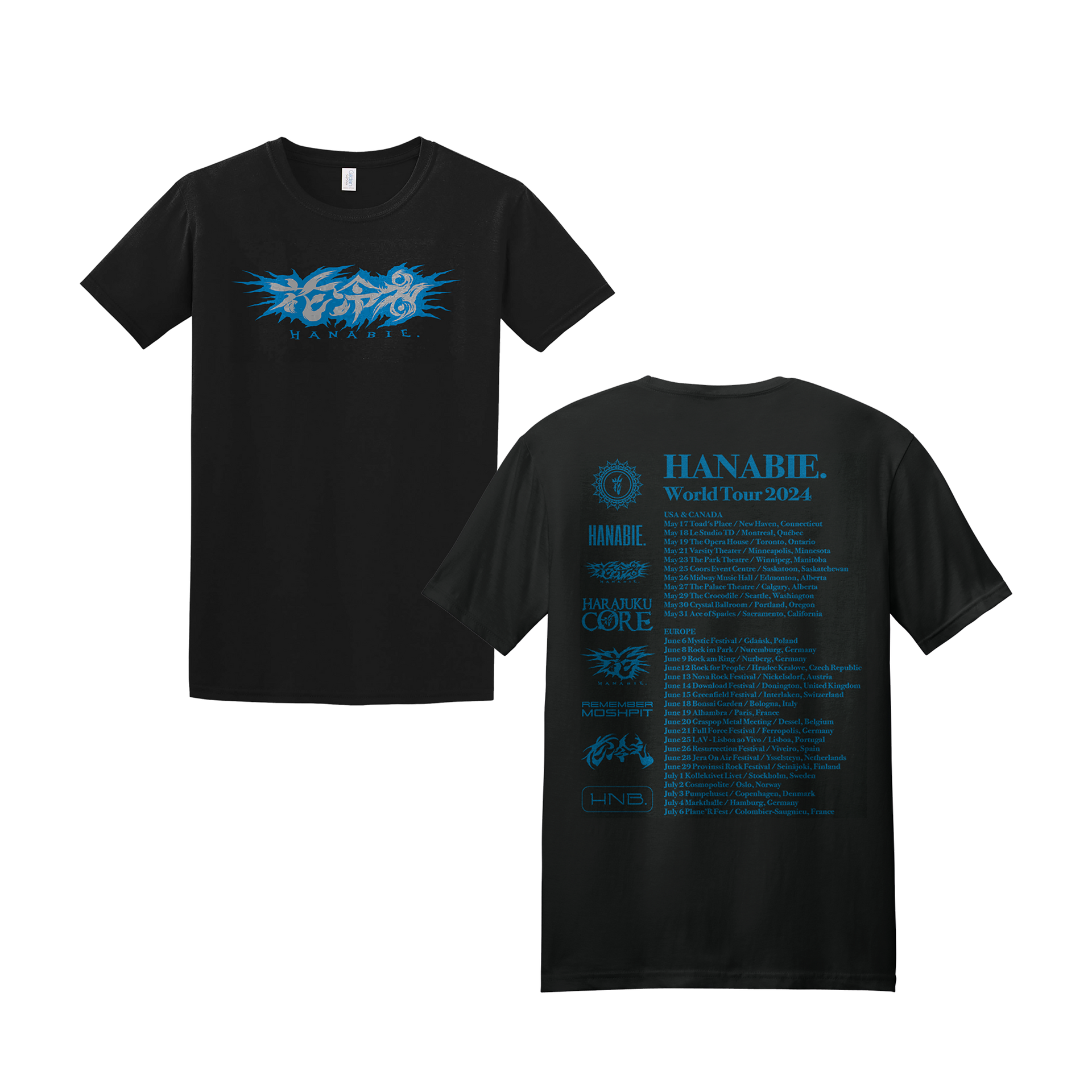 未使用 花冷え2024WorldTourTシャツXL HANABIE日本未販売2 未使用 花冷え2024WorldTourTシャツXL HANABIE日本未販売2
